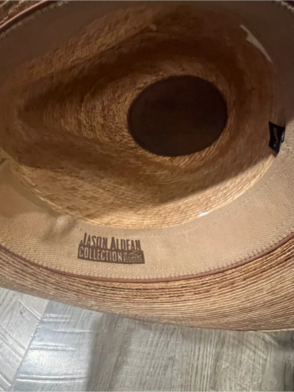 Classic Straw Cowboy Hat with Decorative Band - Brown